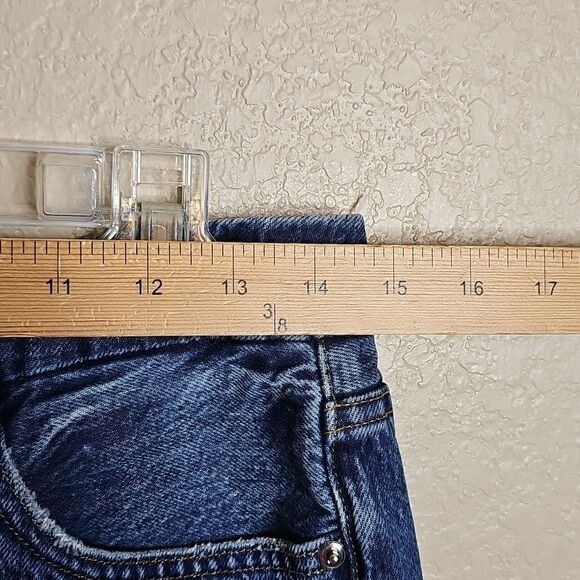 Good American 4/27 Good Vintage Straight Ripped Blue Distressed Jeans - Picture 6 of 10